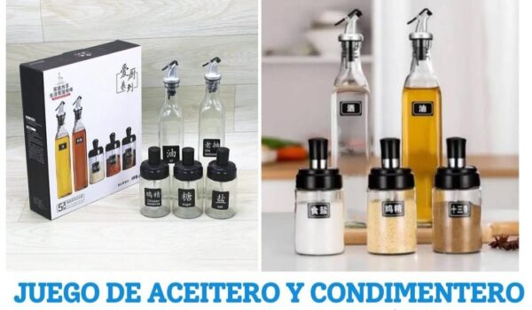 SET DE ACEITERO MAS CONDIMENTERO - Imagen 2