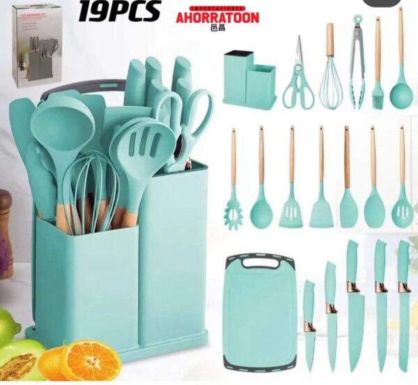 JUEGO DE UTENSILIOS DE COCINA X19PCS