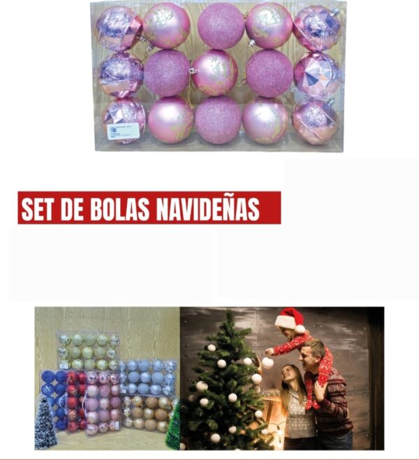 SET DE BOLAS NAVIDEÑAS