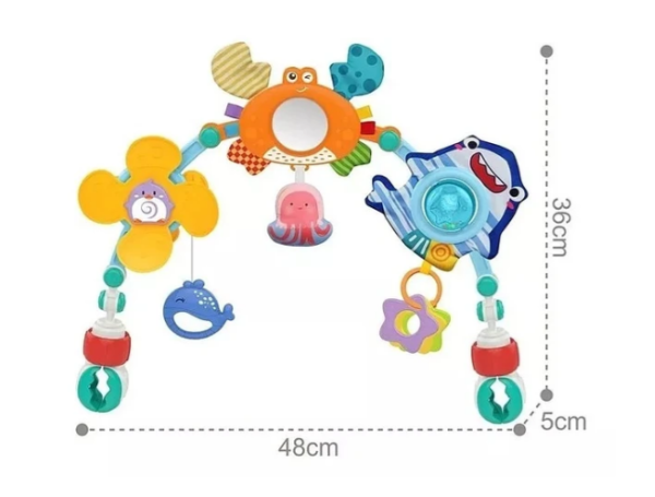 JUGUETE ARCO DE COCHECITO DE BEBÉ HUANGER - Imagen 4