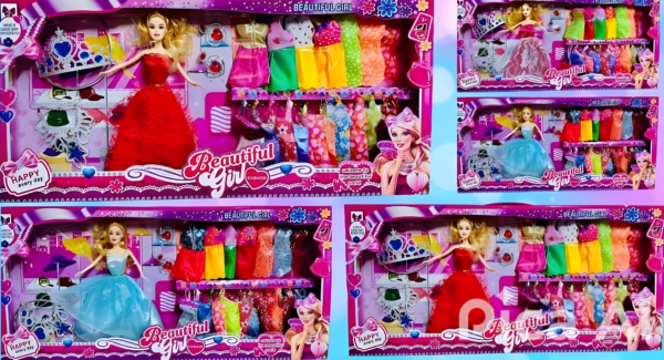 MUÑECA BARBIE SET DE VESTIDOS