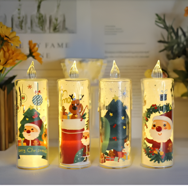 SET 8 VELAS LED DECORATIVA